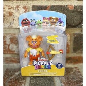 Disney Junior Muppet Babies Poseable Figure Playset FOZZIE NIP Jim Henson Muppet
